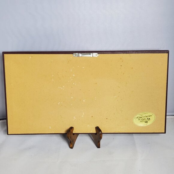 Home Interiors GOD BLESS OUR HOME Framed Artwork Charles Humphrey 17”x9” EUC - Picture 4 of 4